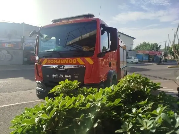 Incendio en un super...