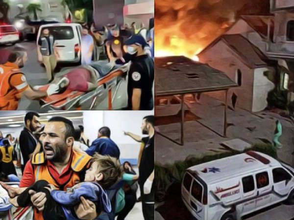 Masacre en un hospital de Gaza; 500 muertos y se cruzan acusaciones Israel y Hamás sobre la autoría