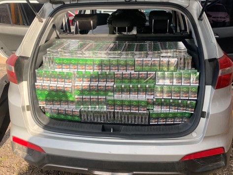 Ruta 5: manejaba sin libreta y llevaba 8.000 cajas de cigarrillos de contrabando