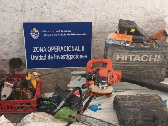 Cayeron dos hombres tras robos en Maldonado: droga, armas y herramientas incautadas