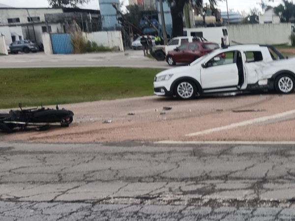 Motociclista lesiona...