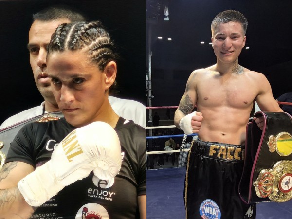 Bouvier retuvo el título mundial y Faccio se consagró campeón juvenil en una noche histórica para el boxeo en Maldonado