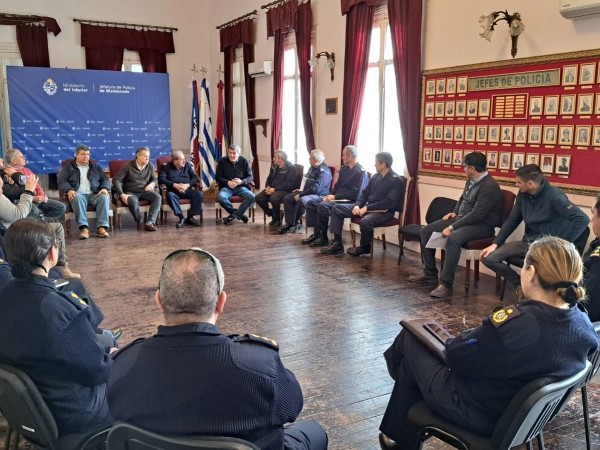 Pedro Bordaberry se reunió con las autoridades policiales en Maldonado