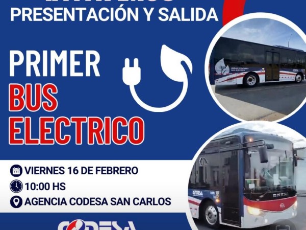 bus eléctrico, codesa, san carlos,