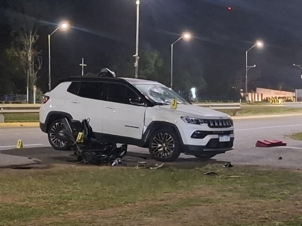 Motociclista continú...