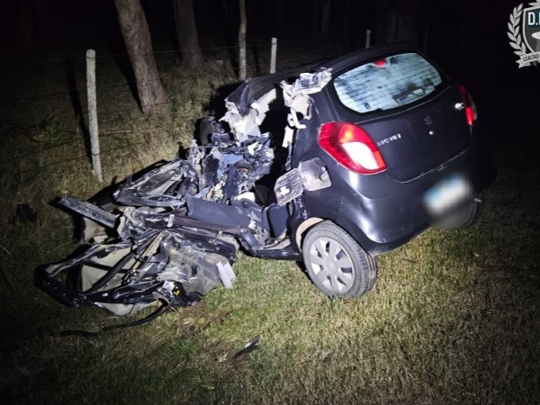 Tragedia en Ruta 14: dos fallecidos tras choque entre auto y ómnibus