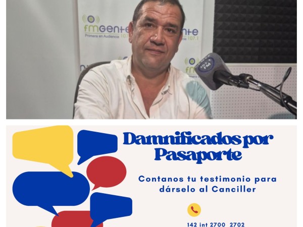 Senador Da Silva habilitó teléfono para que la gente le cuente al canciller sus problemas con el nuevo pasaporte