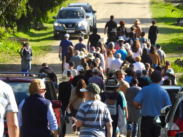 Fueron inaugurados los senderos peregrinos en Piriápolis