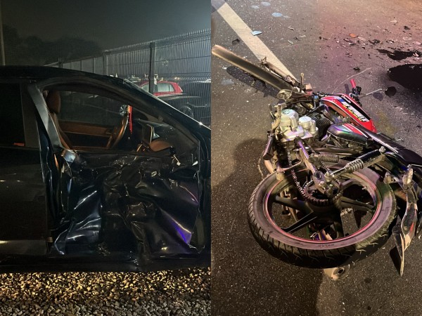 Una persona falleció tras violento choque entre auto y moto