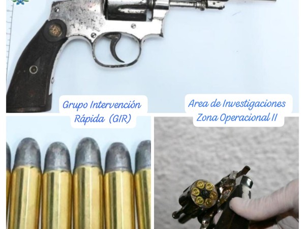 Policía recuperó arma robada hace casi 20 años