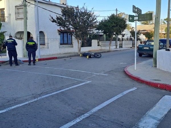 siniestro, grave, moto auto