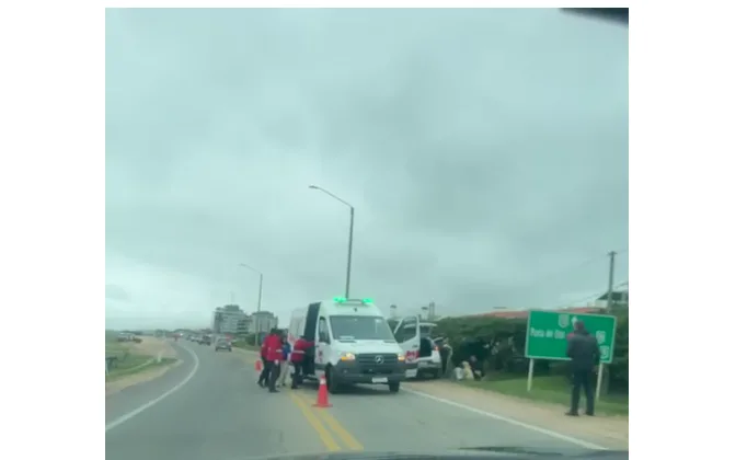 Dos conductores resultaron lesionados tras chocar en ruta 10