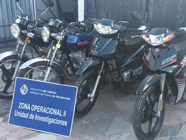 Detuvieron a cinco sospechosos de integrar una organización dedicada al robo de motos de mediana y alta cilindrada