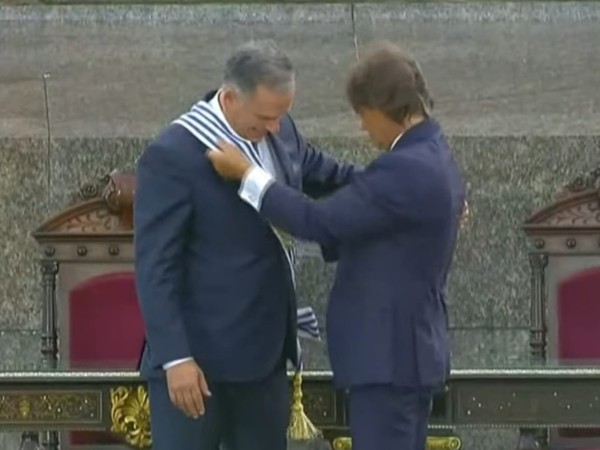 Lacalle Pou a Orsi tras el traspaso de la banda presidencial: "Estoy a la orden, acordate"