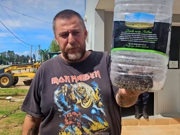 Vecino de Sauce de Portezuelo capturó una serpiente venenosa y la entregó a la Policía