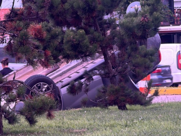 Impactante choque en...