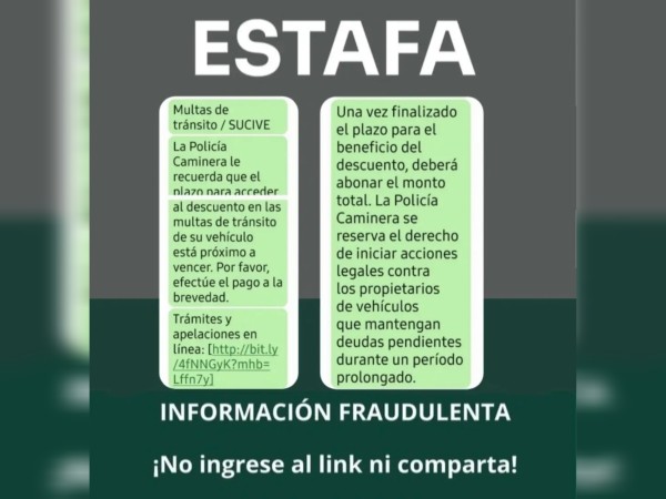 Alertan por estafa q...