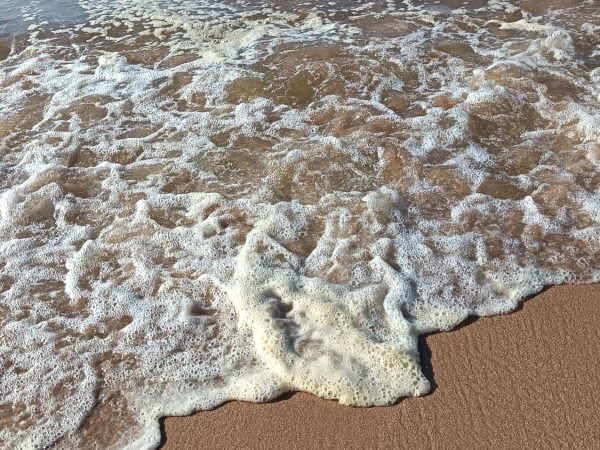 Agua amarronada en l...