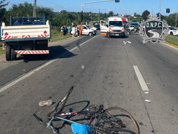 Un ciclista murió tr...