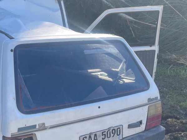 Auto despistó y chocó contra un árbol en la Interbalnearia: conductor sufrió politraumatismos graves