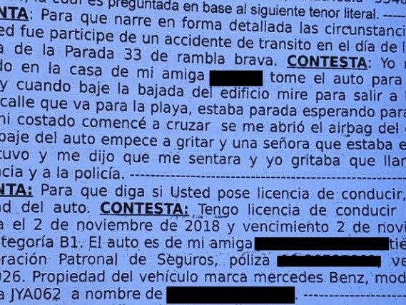 Conductora argentina...