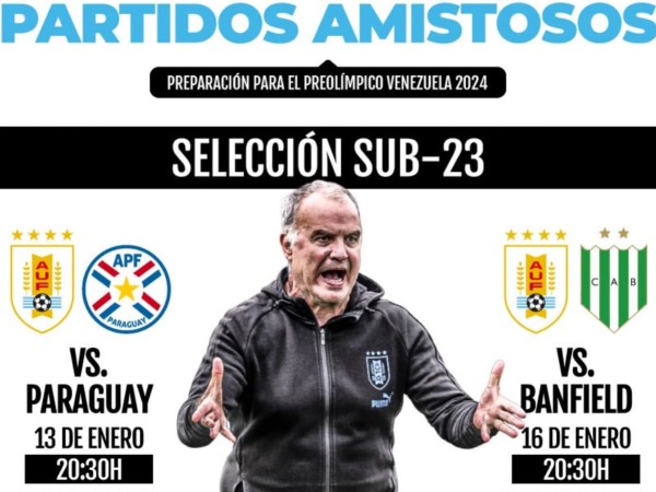 Selección Uruguaya sub-23 enfrentará a Paraguay en el estadio del Campus Municipal