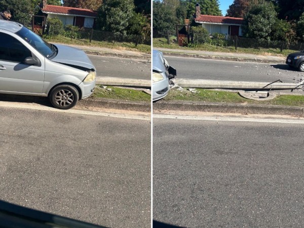 Un auto impactó con...