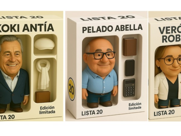 Políticos del PN en versión muñeco: la IA irrumpe en la campaña de Maldonado