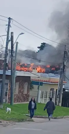 Incendio en una casa...