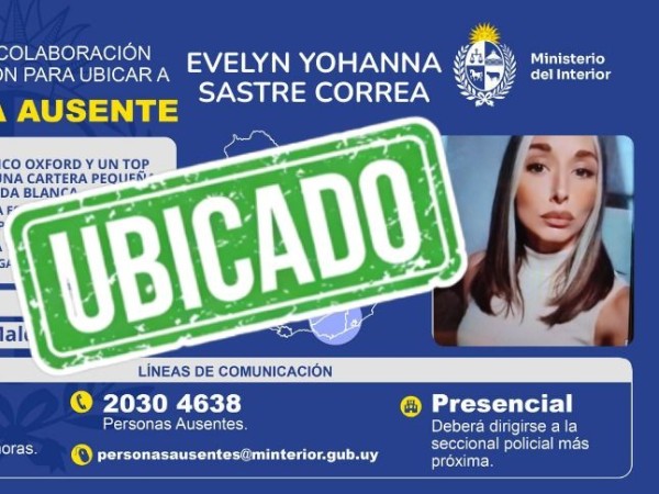 Fue ubicada mujer qu...