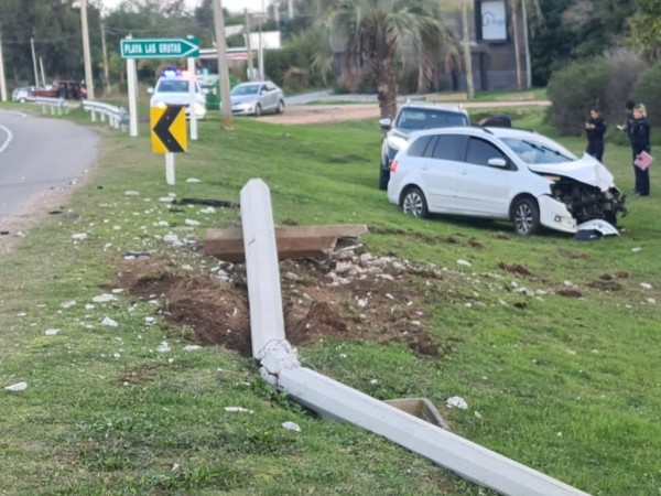 choque, siniestro de transito, ruta interbalnearia,