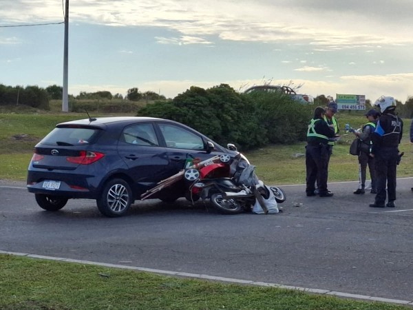 Motonetista resultó...