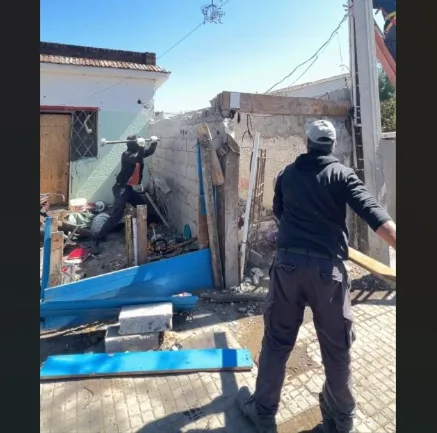 Demolieron una casa...