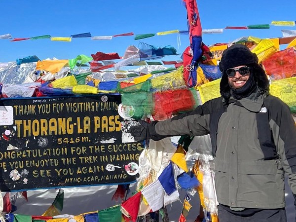 El carolino Martín García escaló 5.416 metros en el corazón del Himalaya