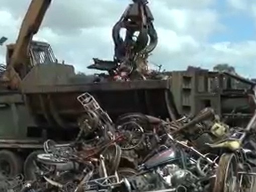 En 2023 las motos incautadas representaron 650 toneladas de compactación