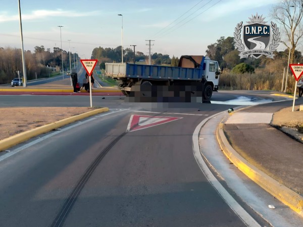 Motociclista murió t...