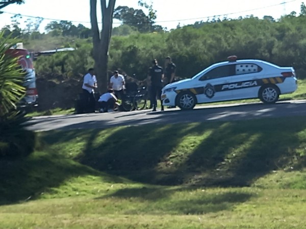 Sufrió un siniestro de tránsito, pero al llegar la Policía, la moto ya no se encontraba en el lugar