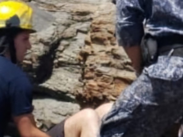 Rescataron a una muj...