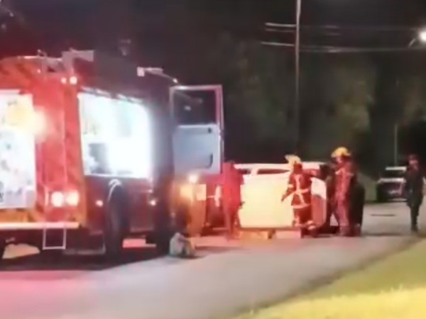 Espectacular choque...