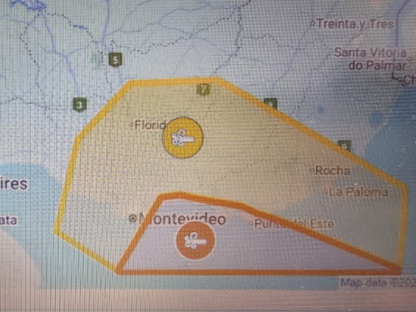 Se elevó a naranja la advertencia por vientos muy fuertes y persistentes