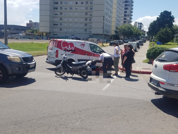 Siniestro de tránsito en Dodera y Burnett dejó una niña lesionada