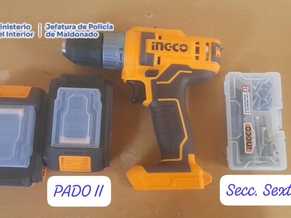 Robó un taladro y ahora estará en prisión preventiva