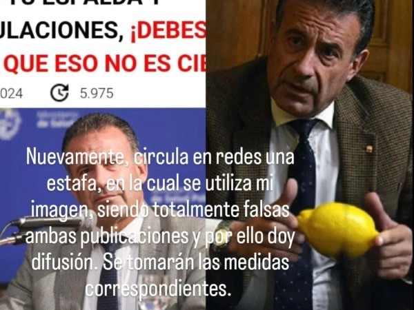 Daniel Salinas denunció la utilización de su imagen para realizar estafas