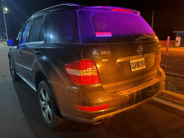 Incautan otro automóvil con chapa argentina y deuda de 57 mil dólares en multas