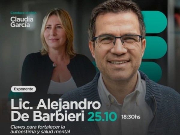 Alejandro De Barbieri brindará una charla en el marco del ciclo “Hablemos de las Emociones”