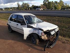 Edil alcoholizado protagonista de solitario accidente