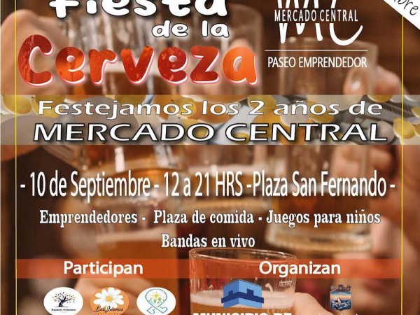 Mercado Central festeja sus 2 años con la Fiesta de la Cerveza en Plaza San Fernando
