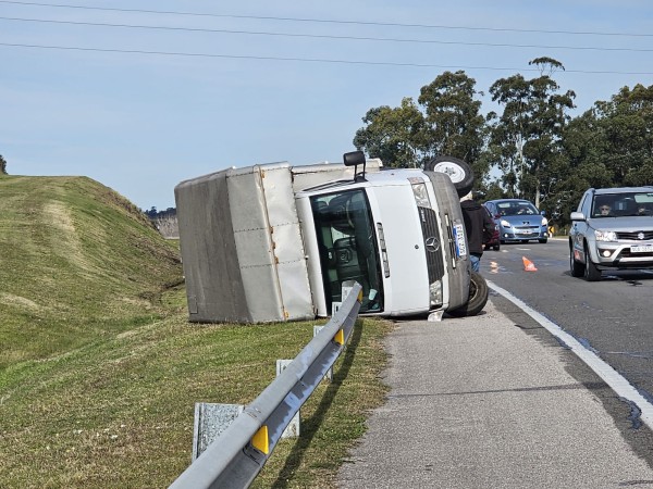 Camión protagonizó u...