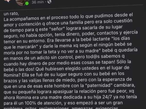 “Mi hija ha vivido un infierno en este tiempo" y “No todo lo que mostramos en redes es real", dijo mamá de Romina Camejo