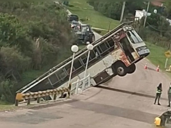 Ómnibus despistó y c...